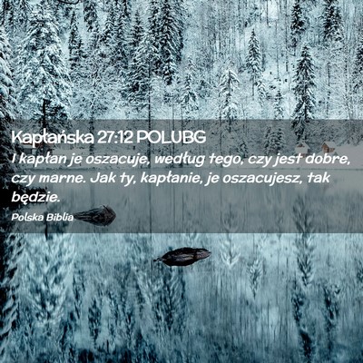 Picture 02 - Kapłańska 27:12 POLUBG - I kapłan je oszacuje, według tego, czy jest - Bible Verse Picture