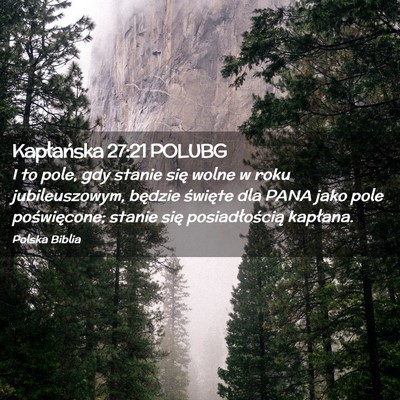 Picture 02 - Kapłańska 27:21 POLUBG - I to pole, gdy stanie się wolne w roku - Bible Verse Picture