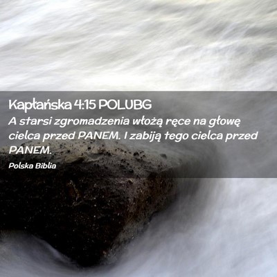 Picture 02 - Kapłańska 4:15 POLUBG - A starsi zgromadzenia włożą ręce na głowę - Bible Verse Picture
