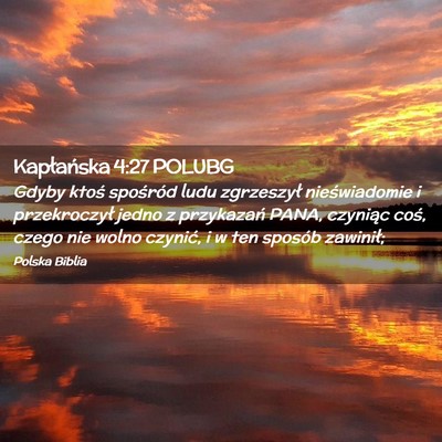 Picture 02 - Kapłańska 4:27 POLUBG - Gdyby ktoś spośród ludu zgrzeszył - Bible Verse Picture