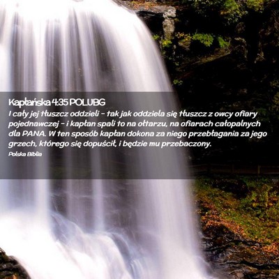Picture 02 - Kapłańska 4:35 POLUBG - I cały jej tłuszcz oddzieli – tak jak - Bible Verse Picture