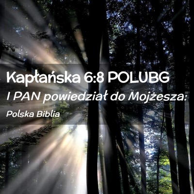Picture 02 - Kapłańska 6:8 POLUBG - I PAN powiedział do - Bible Verse Picture
