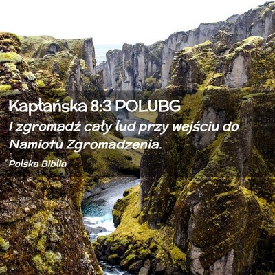 Picture 02 - Kapłańska 8:3 POLUBG - I zgromadź cały lud przy wejściu do Namiotu - Bible Verse Picture