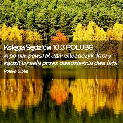 Picture 02 - Księga Sędziów 10:3 POLUBG - A po nim powstał Jair Gileadczyk, który - Bible Verse Picture