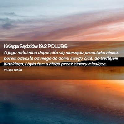 Picture 02 - Księga Sędziów 19:2 POLUBG - A jego nałożnica dopuściła się nierządu - Bible Verse Picture