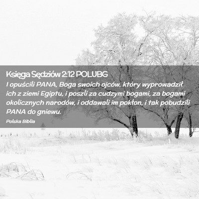 Picture 02 - Księga Sędziów 2:12 POLUBG - I opuścili PANA, Boga swoich ojców, który - Bible Verse Picture