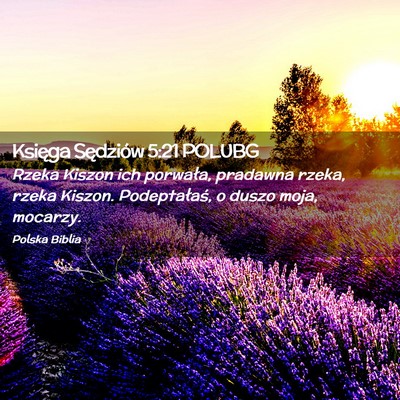 Picture 02 - Księga Sędziów 5:21 POLUBG - Rzeka Kiszon ich porwała, pradawna rzeka, rzeka - Bible Verse Picture