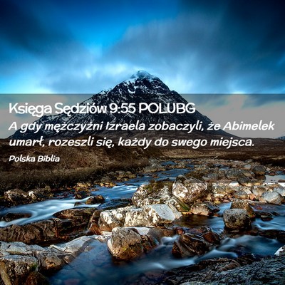 Picture 02 - Księga Sędziów 9:55 POLUBG - A gdy mężczyźni Izraela zobaczyli, że - Bible Verse Picture