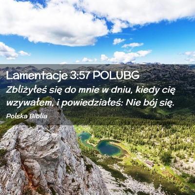 Picture 02 - Lamentacje 3:57 POLUBG - Zbliżyłeś się do mnie w dniu, kiedy cię - Bible Verse Picture