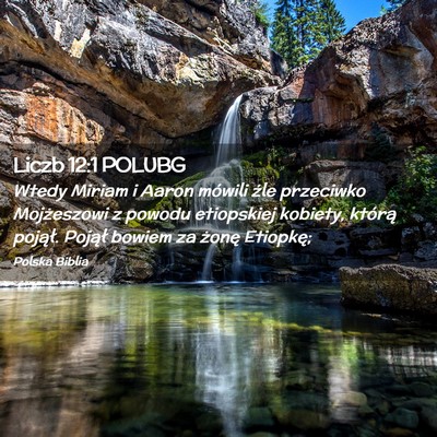 Picture 02 - Liczb 12:1 POLUBG - Wtedy Miriam i Aaron mówili źle przeciwko - Bible Verse Picture