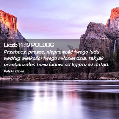 Picture 02 - Liczb 14:19 POLUBG - Przebacz, proszę, nieprawość twego ludu - Bible Verse Picture