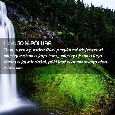Picture 02 - Liczb 30:16 POLUBG - To są ustawy, które PAN przykazał Mojżeszowi, - Bible Verse Picture