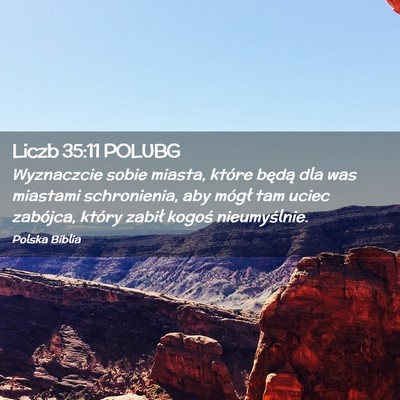 Picture 02 - Liczb 35:11 POLUBG - Wyznaczcie sobie miasta, które będą dla was - Bible Verse Picture