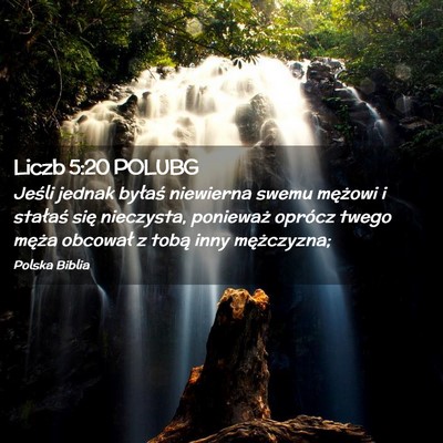 Picture 02 - Liczb 5:20 POLUBG - Jeśli jednak byłaś niewierna swemu mężowi i - Bible Verse Picture