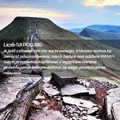 Picture 02 - Liczb 5:8 POLUBG - A jeśli człowiek ten nie ma krewnego, któremu - Bible Verse Picture