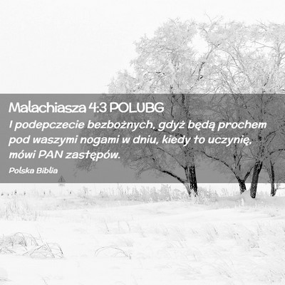 Picture 02 - Malachiasza 4:3 POLUBG - I podepczecie bezbożnych, gdyż będą prochem - Bible Verse Picture