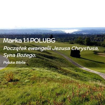 Picture 02 - Marka 1:1 POLUBG - Początek ewangelii Jezusa Chrystusa, Syna - Bible Verse Picture