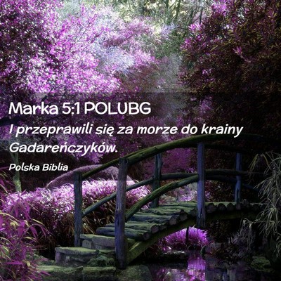 Picture 02 - Marka 5:1 POLUBG - I przeprawili się za morze do krainy - Bible Verse Picture