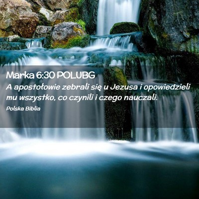Picture 02 - Marka 6:30 POLUBG - A apostołowie zebrali się u Jezusa i - Bible Verse Picture