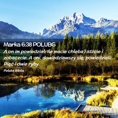 Picture 02 - Marka 6:38 POLUBG - A on im powiedział: Ile macie chleba? Idźcie i - Bible Verse Picture