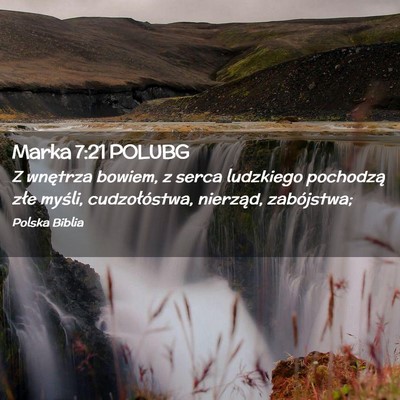 Picture 02 - Marka 7:21 POLUBG - Z wnętrza bowiem, z serca ludzkiego pochodzą - Bible Verse Picture