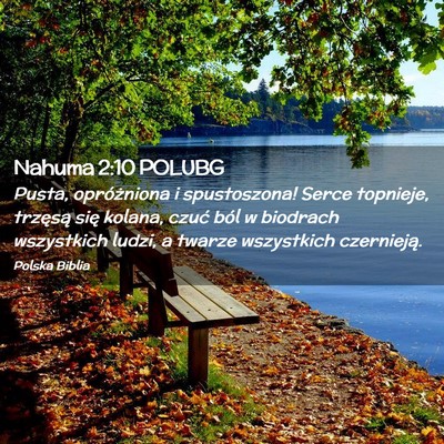 Picture 02 - Nahuma 2:10 POLUBG - Pusta, opróżniona i spustoszona! Serce - Bible Verse Picture