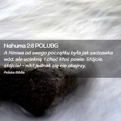 Picture 02 - Nahuma 2:8 POLUBG - A Niniwa od swego początku była jak sadzawka - Bible Verse Picture