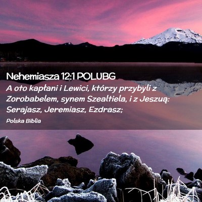 Picture 02 - Nehemiasza 12:1 POLUBG - A oto kapłani i Lewici, którzy przybyli z - Bible Verse Picture