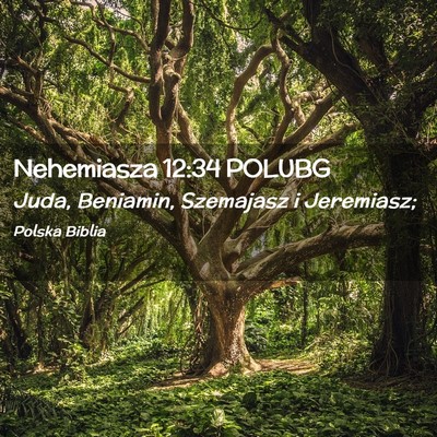 Picture 02 - Nehemiasza 12:34 POLUBG - Juda, Beniamin, Szemajasz i - Bible Verse Picture