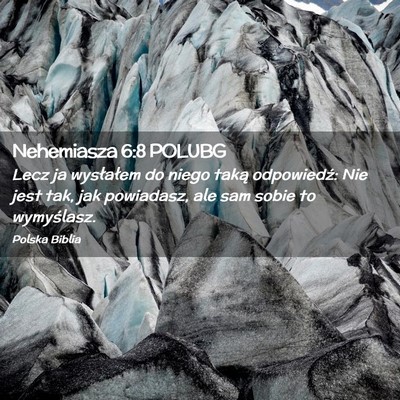 Picture 02 - Nehemiasza 6:8 POLUBG - Lecz ja wysłałem do niego taką odpowiedź: Nie - Bible Verse Picture