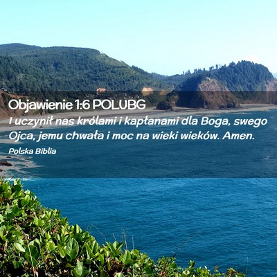 Picture 02 - Objawienie 1:6 POLUBG - I uczynił nas królami i kapłanami dla Boga, - Bible Verse Picture