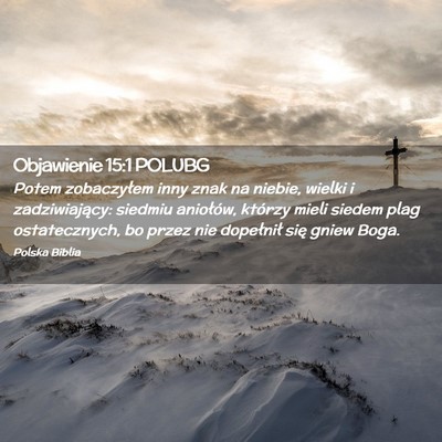 Picture 02 - Objawienie 15:1 POLUBG - Potem zobaczyłem inny znak na niebie, wielki i - Bible Verse Picture