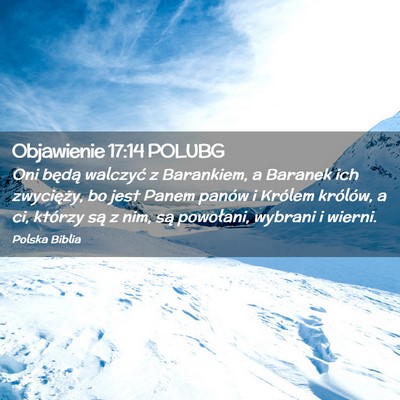 Picture 02 - Objawienie 17:14 POLUBG - Oni będą walczyć z Barankiem, a Baranek ich - Bible Verse Picture