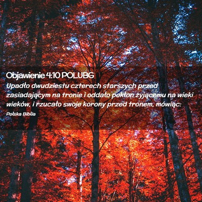 Picture 02 - Objawienie 4:10 POLUBG - Upadło dwudziestu czterech starszych przed - Bible Verse Picture