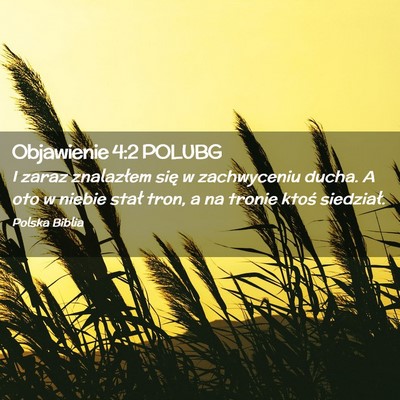 Picture 02 - Objawienie 4:2 POLUBG - I zaraz znalazłem się w zachwyceniu ducha. A - Bible Verse Picture