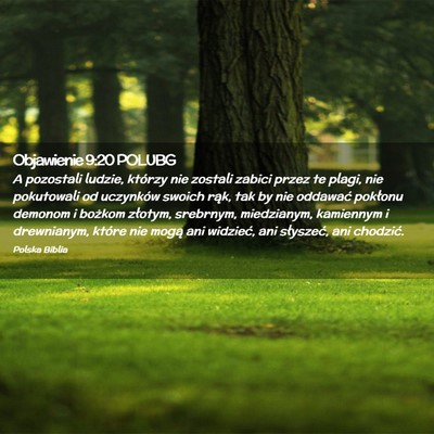 Picture 02 - Objawienie 9:20 POLUBG - A pozostali ludzie, którzy nie zostali zabici - Bible Verse Picture