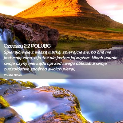 Picture 02 - Ozeasza 2:2 POLUBG - Spierajcie się z waszą matką, spierajcie się, - Bible Verse Picture