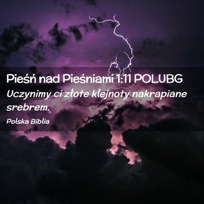 Picture 02 - Pieśń nad Pieśniami 1:11 POLUBG - Uczynimy ci złote klejnoty nakrapiane - Bible Verse Picture