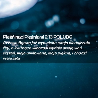 Picture 02 - Pieśń nad Pieśniami 2:13 POLUBG - Drzewo figowe już wypuściło swoje niedojrzałe - Bible Verse Picture