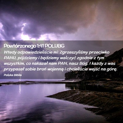Picture 02 - Powtórzonego 1:41 POLUBG - Wtedy odpowiedzieliście mi: Zgrzeszyliśmy - Bible Verse Picture