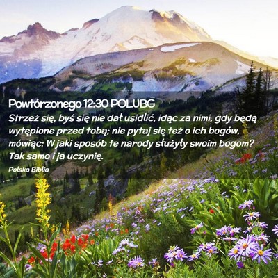 Picture 02 - Powtórzonego 12:30 POLUBG - Strzeż się, byś się nie dał usidlić, idąc - Bible Verse Picture