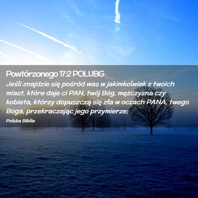 Picture 02 - Powtórzonego 17:2 POLUBG - Jeśli znajdzie się pośród was w jakimkolwiek - Bible Verse Picture