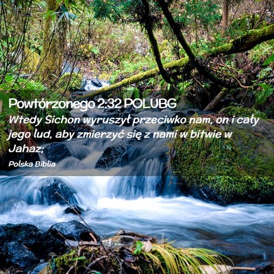 Picture 02 - Powtórzonego 2:32 POLUBG - Wtedy Sichon wyruszył przeciwko nam, on i cały - Bible Verse Picture