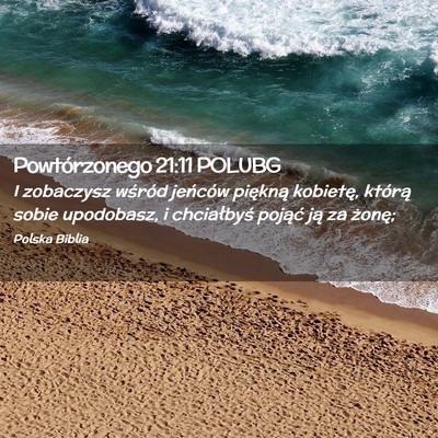 Picture 02 - Powtórzonego 21:11 POLUBG - I zobaczysz wśród jeńców piękną kobietę, - Bible Verse Picture