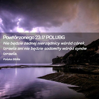 Picture 02 - Powtórzonego 23:17 POLUBG - Nie będzie żadnej nierządnicy wśród córek - Bible Verse Picture