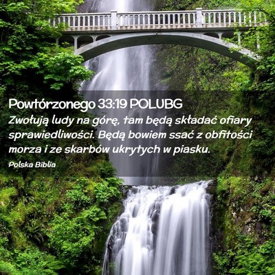 Picture 02 - Powtórzonego 33:19 POLUBG - Zwołują ludy na górę, tam będą składać - Bible Verse Picture