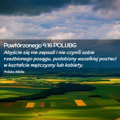 Picture 02 - Powtórzonego 4:16 POLUBG - Abyście się nie zepsuli i nie czynili sobie - Bible Verse Picture
