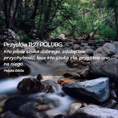 Picture 02 - Przysłów 11:27 POLUBG - Kto pilnie szuka dobrego, zdobędzie - Bible Verse Picture