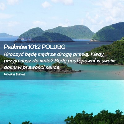 Picture 02 - Psalmów 101:2 POLUBG - Kroczyć będę mądrze drogą prawą. Kiedy - Bible Verse Picture