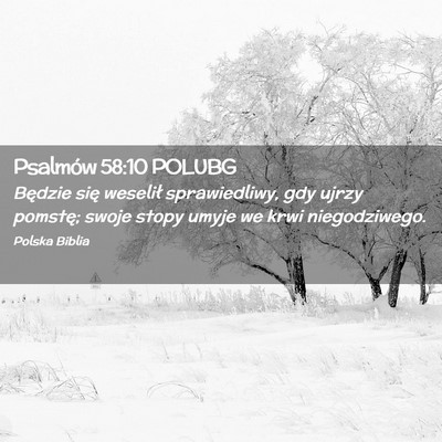 Picture 02 - Psalmów 58:10 POLUBG - Będzie się weselił sprawiedliwy, gdy ujrzy - Bible Verse Picture